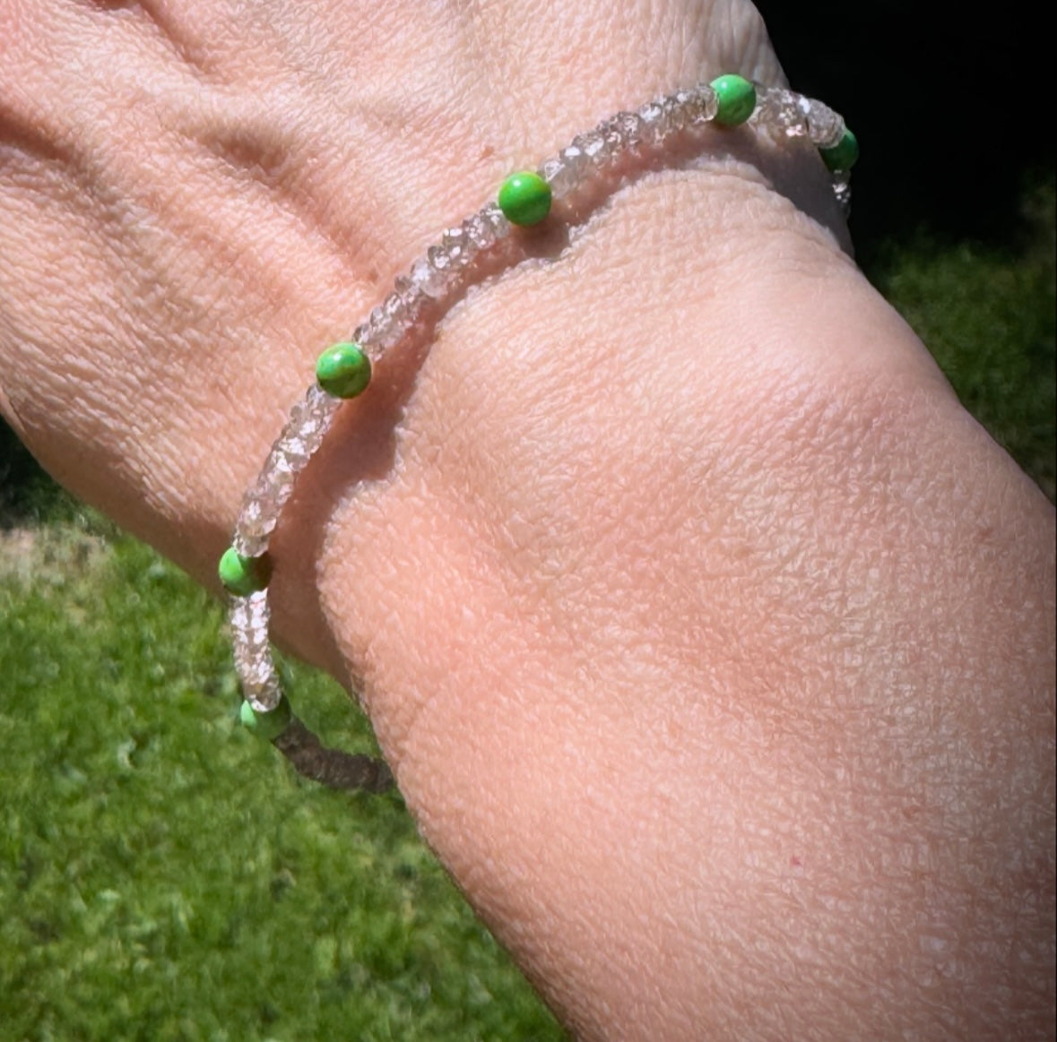 Armschmuck mit Chromtürkis