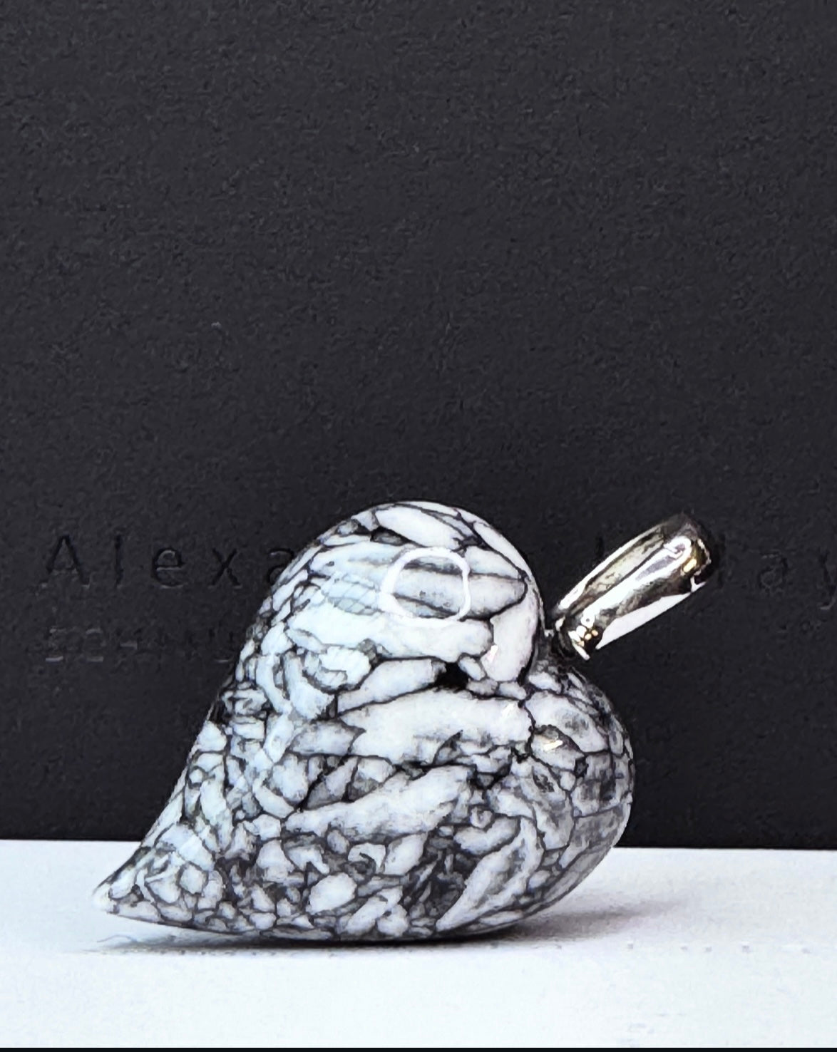 Halsschmuck mit Pinolith-Herz