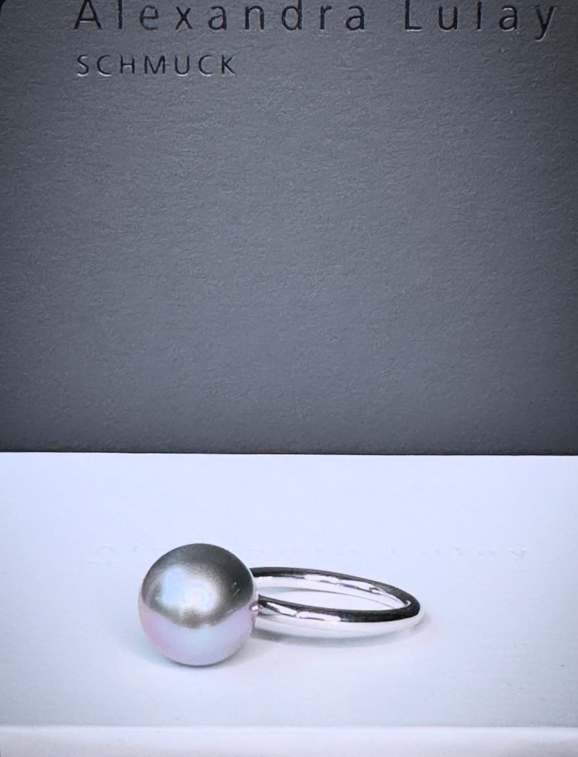 Ring mit grauer Tahitiperle