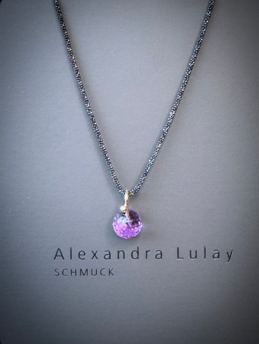 Halsschmuck mit Amethyst-Kugel