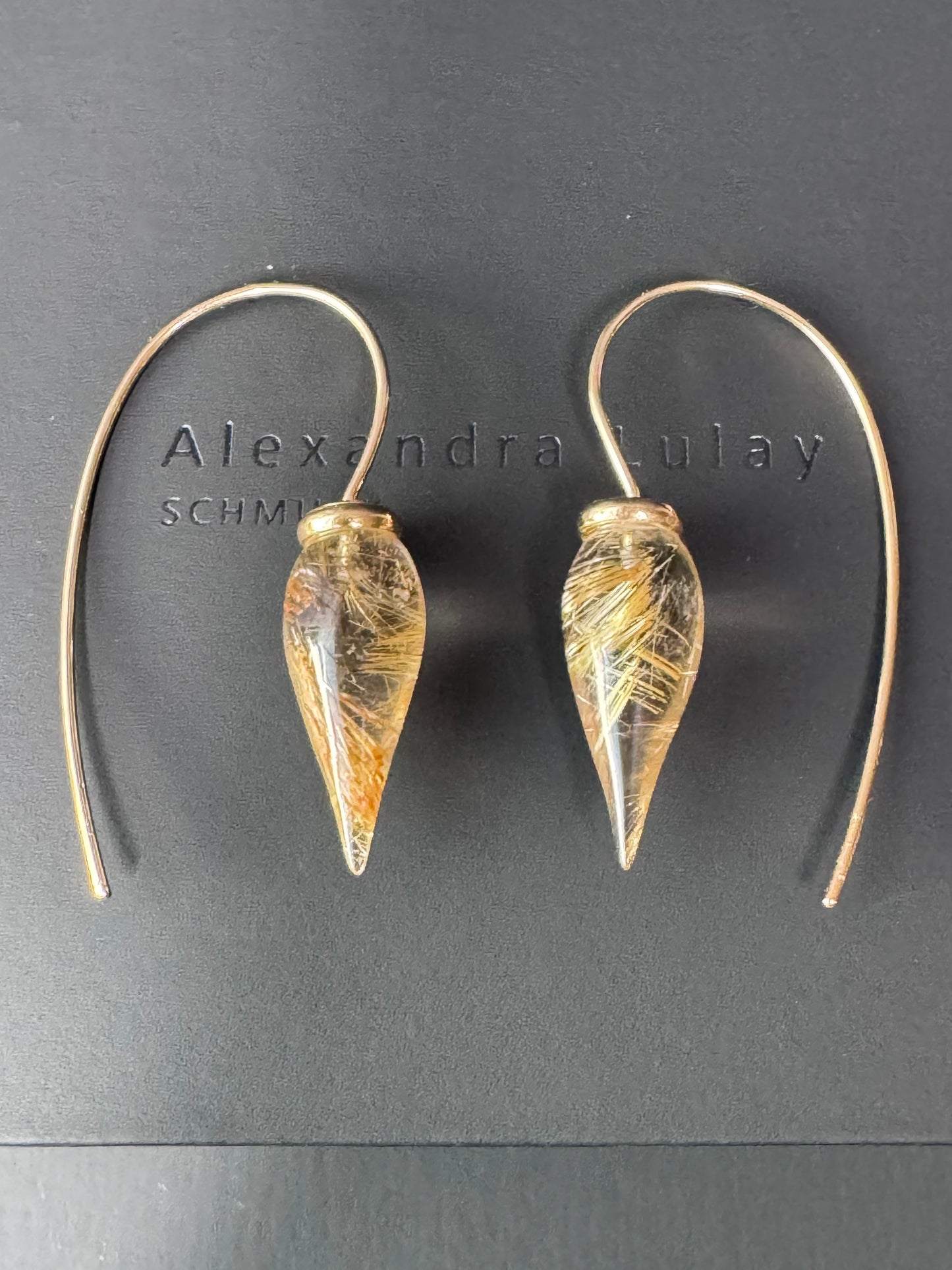Ohrschmuck mit Rutilquarz