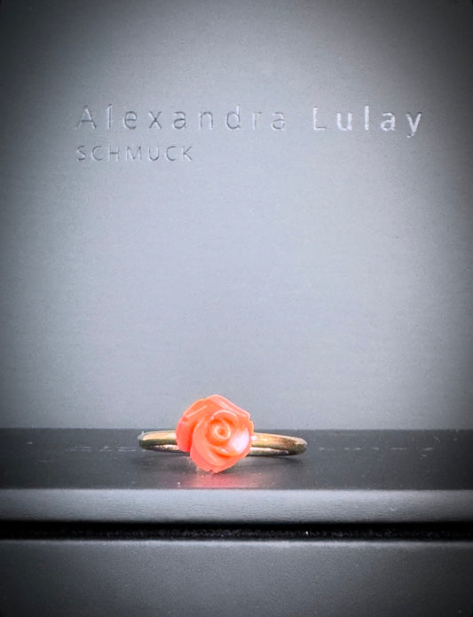 Ring mit Korallrose