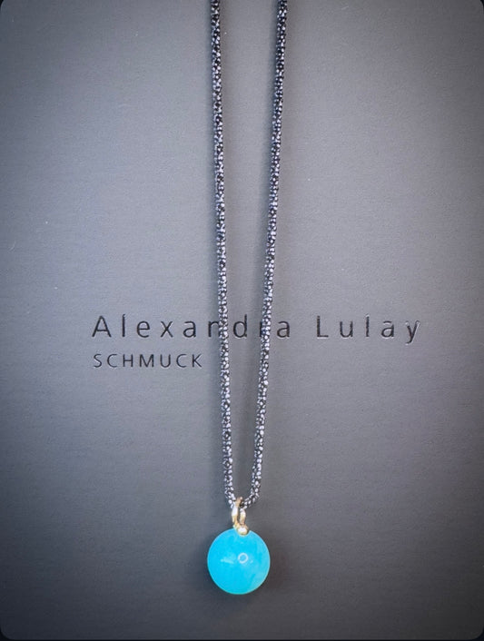 Halsschmuck mit Amazonit-Kugel